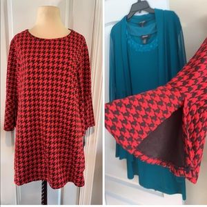 Ali Miles large red and black